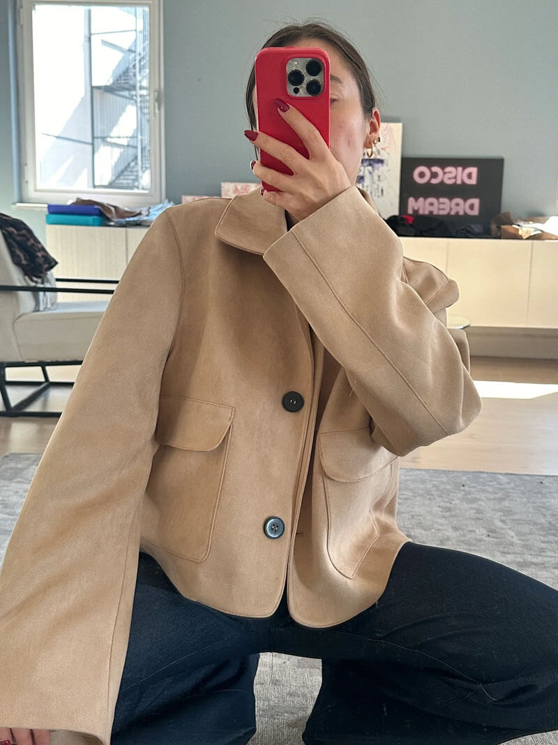 Elaria - Faux Suede Jack-Jacket-Lyle&Oak