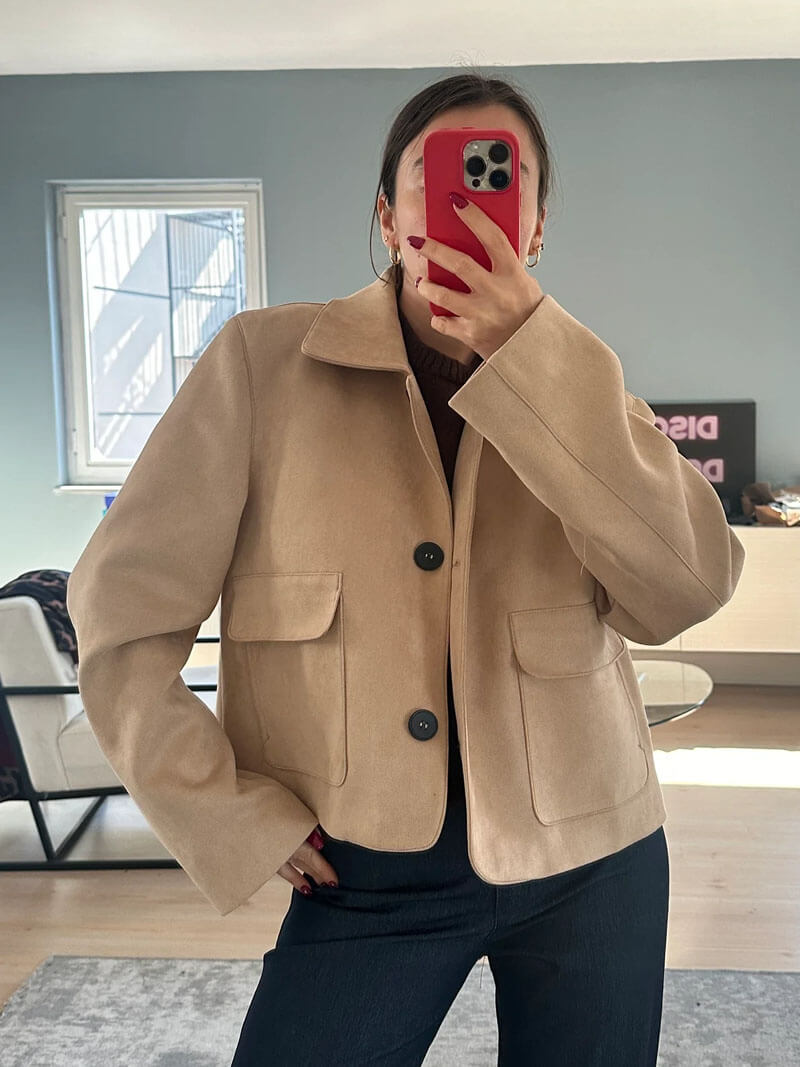 Elaria - Faux Suede Jack-Jacket-Lyle&Oak