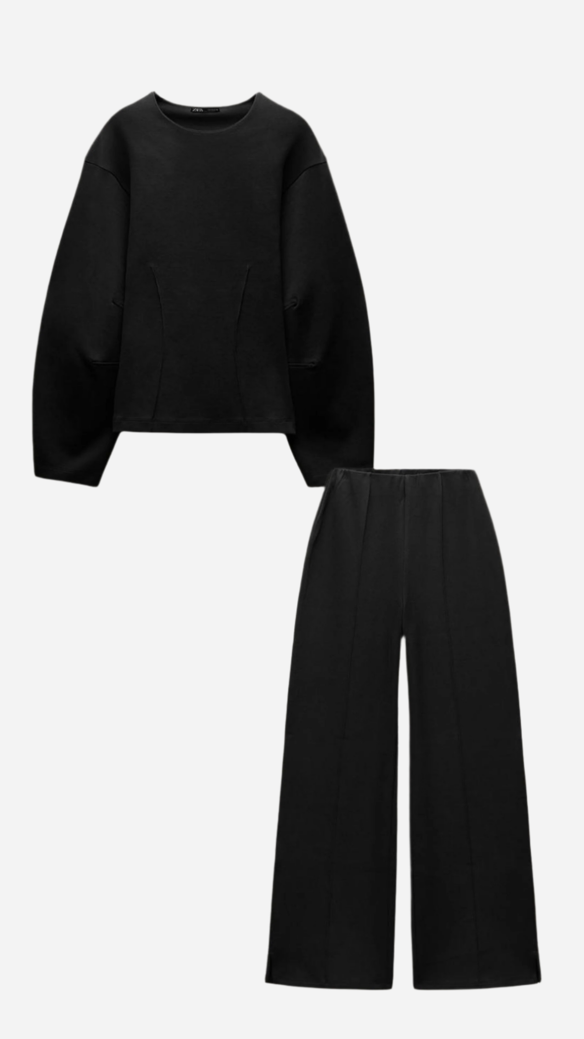 Elegant set with a comfortable high waist.-Sets-Black-S-Lyle and Oak