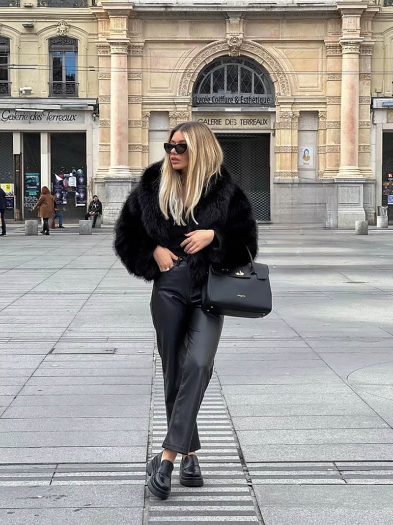 Aunara - Faux Fur Jacket-Coat-Lyle&Oak