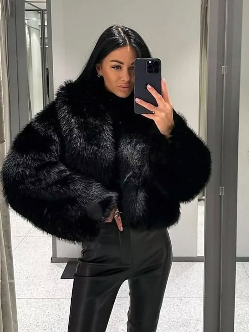 Aunara - Faux Fur Jacket-Coat-Lyle&Oak