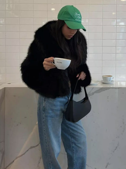 Aunara - Faux Fur Jacket-Coat-Lyle&Oak