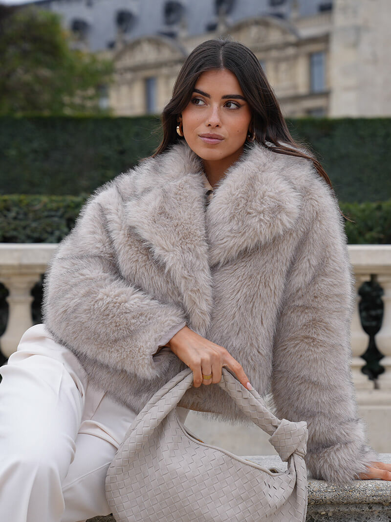 Aunara - Faux Fur Jacket-Coat-Lyle&Oak
