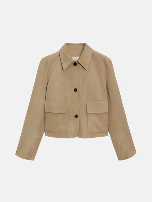 Elaria - Faux Suede Jack-Jacket-S-Camel-Lyle&Oak