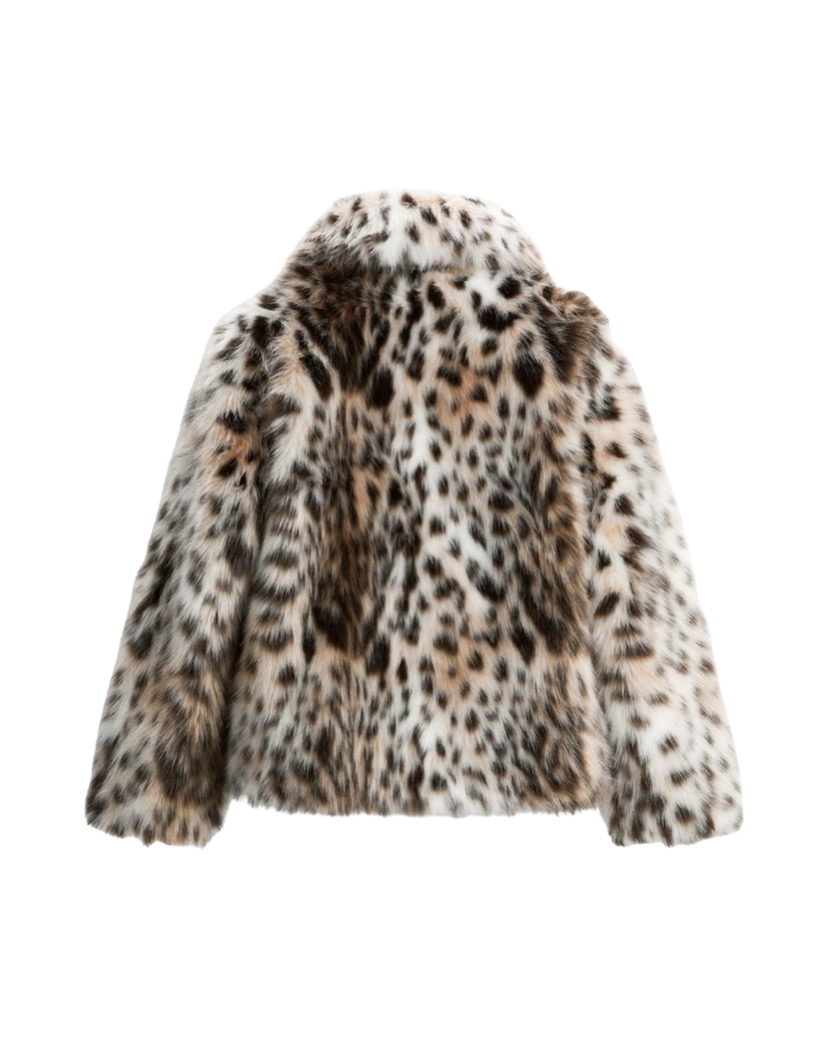 Leopard faux fur jacket – luxurious design.