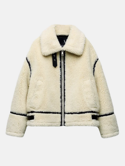 Nalini - Teddy Jacket-Jacket-Lyle & Oak-White-S-Lyle-and-Oak