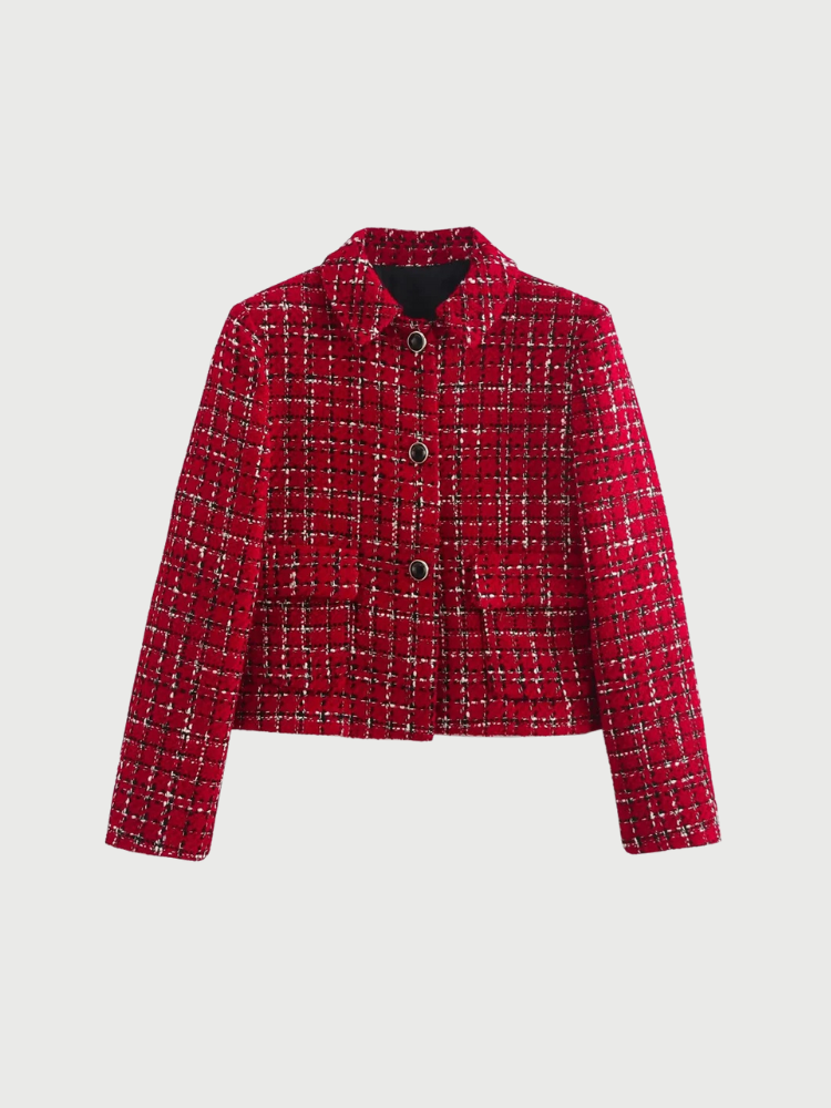 Tweed blazer and skirt set – elegant style for any occasion.