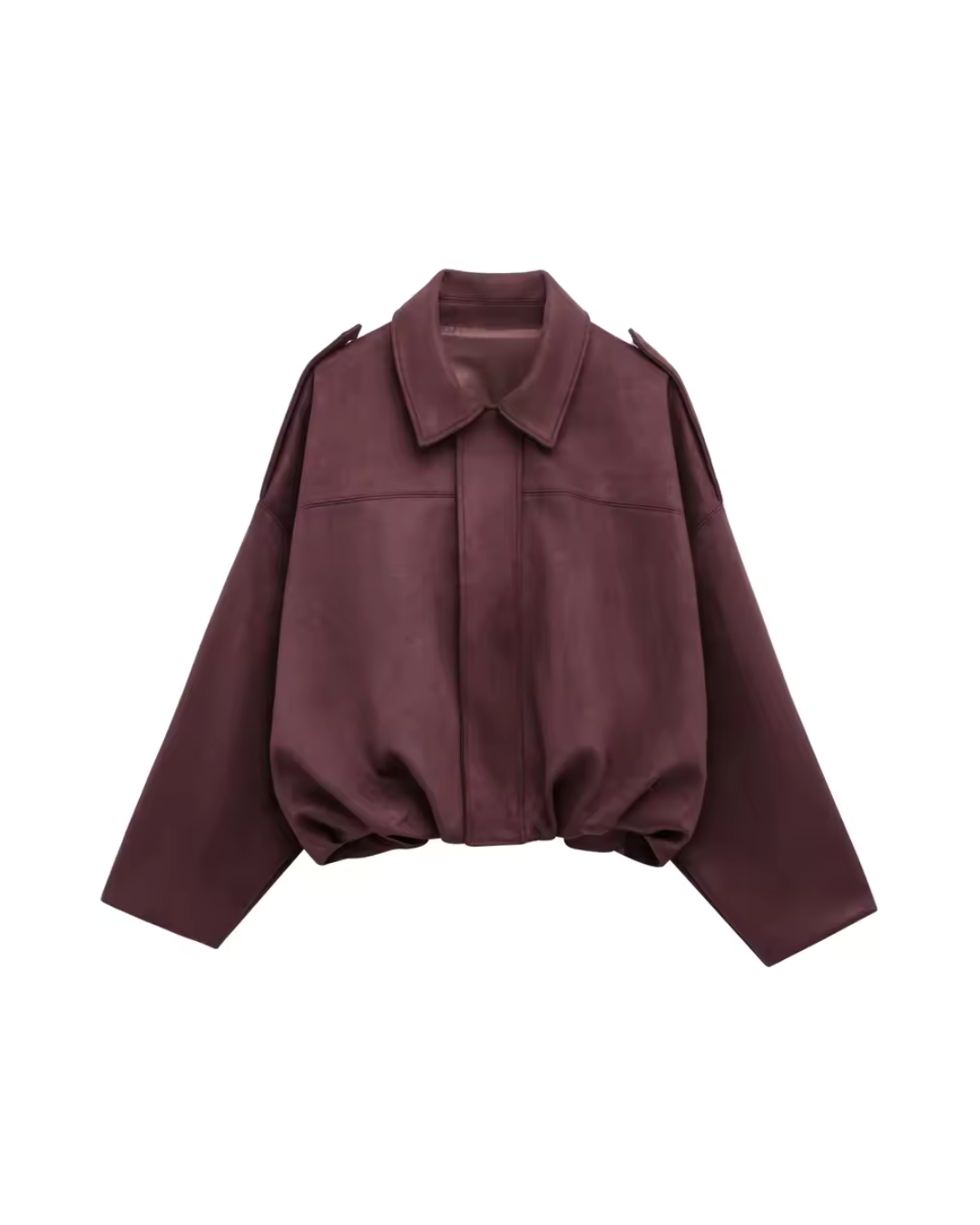 Vintage suede bomber jacket– elegant style and timeless design.-Jackets-Burgundy-S-Lyle and Oak