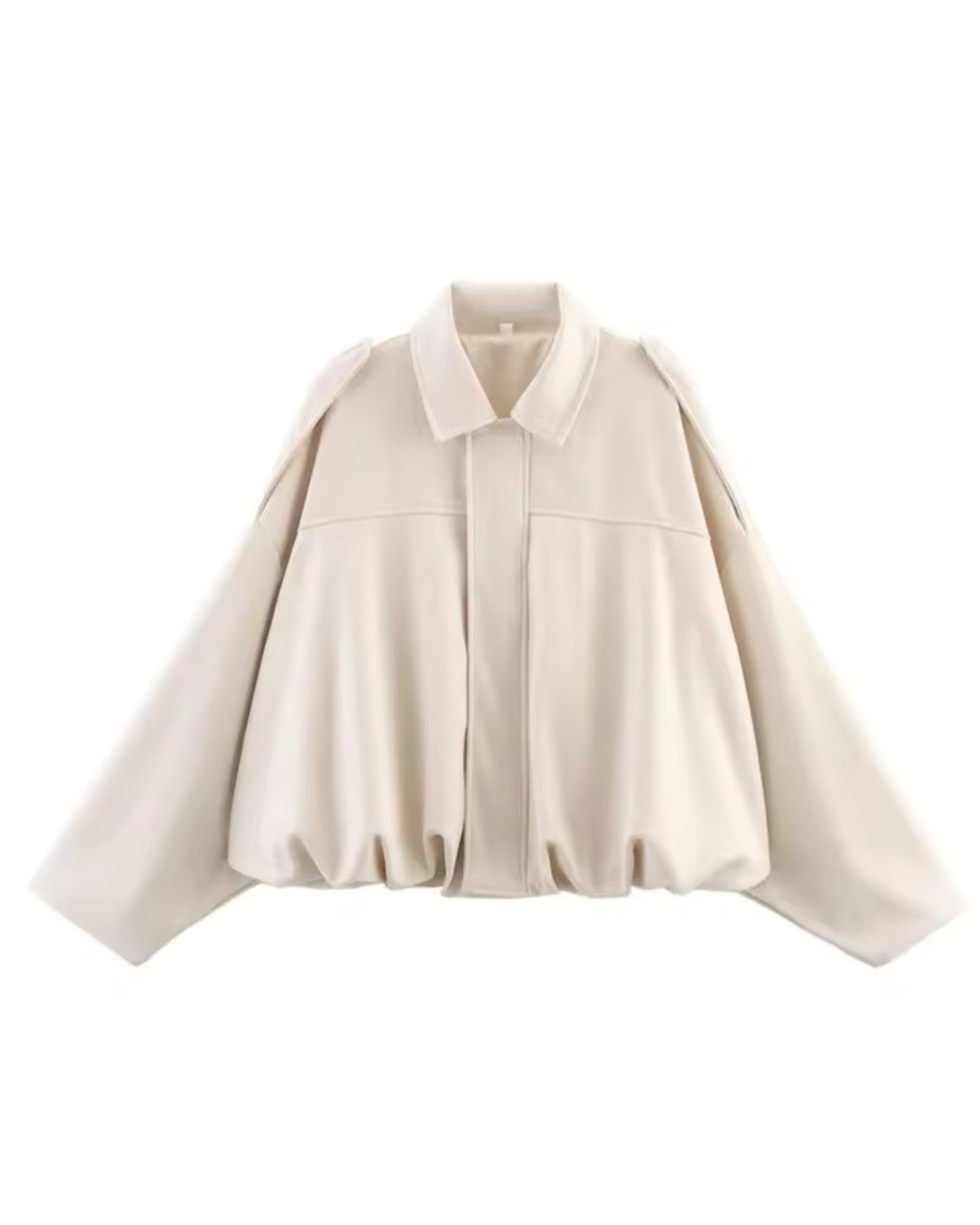 Vintage suede bomber jacket– elegant style and timeless design.-Jackets-Cream-S-Lyle and Oak